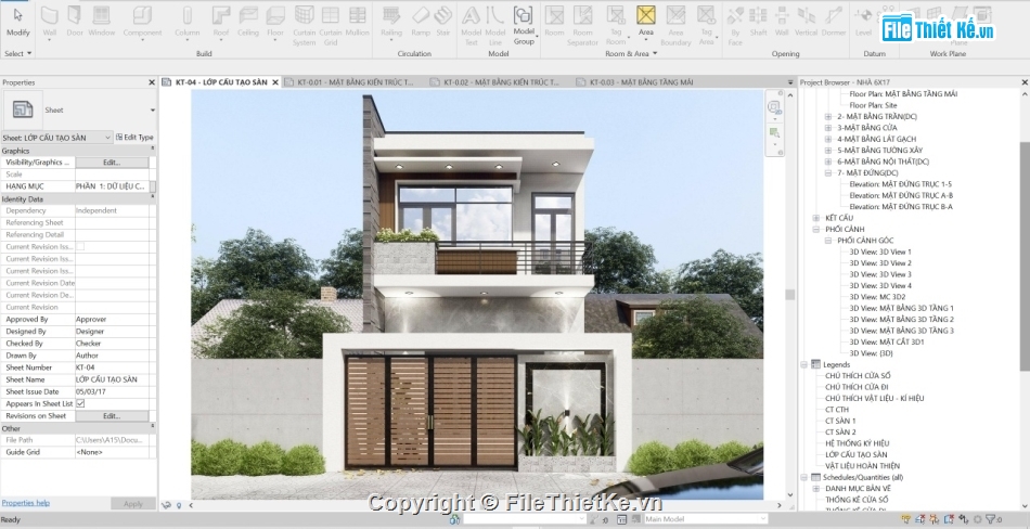 revit nhà 2 tầng,bản vẽ revit nhà 2 tầng,Nhà phố 2 tầng revit,bản vẽ nhà phố revit,File revit nhà 2 tầng